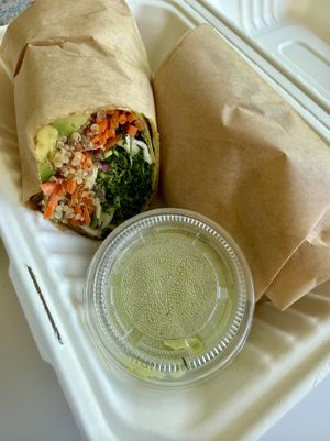 Vegan Tahini Dressing at Kale Me Crazy | Health Food Cafe Buckhead Atlanta in Atlanta