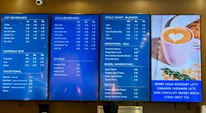 Coffee Menu at Dancing Goats Buckhead in Atlanta