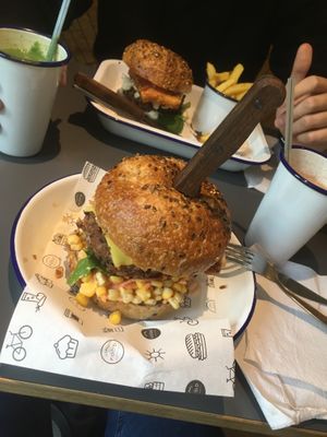 best burger ever ❤️ at HappyFood by YogaHub in Dublin