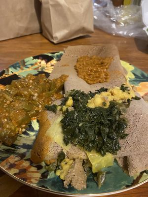 Veggie sampler at Red Sea in Portland