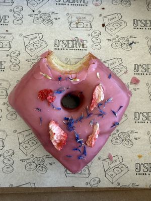 Strawberry Verbana Vegan Donut  at D'Serve in Flemington