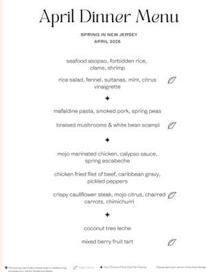 Menus changes often check out website for latest  at D'Serve in Flemington