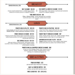 Menus changes often check out website for latest  at D'Serve in Flemington