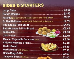  at Jaffa Restaurant in Preston