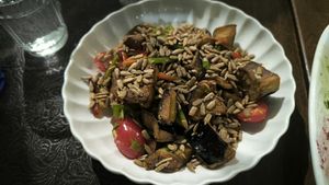 Ensalada templada de berenjena at Patarica  in Vilanova I La Geltru