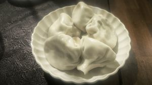 Khinkali de champiñones at Patarica  in Vilanova I La Geltru