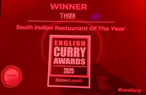 Thira restaurant in Blackburn, Lancashire - the Winner of English Curry Awards 2025. 🏆 at Thira Restaurant in Blackburn