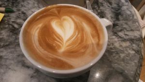 Tasty coffee at Caffe Latte in Hamburg