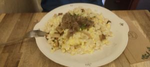 Spätzle w/ vegan cheese at Zum Spätzle in Hamburg