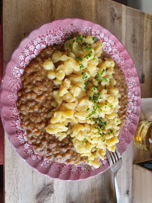 Spätzle with lentils at Zum Spätzle in Hamburg