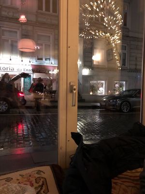 View to the street at Zum Spätzle in Hamburg