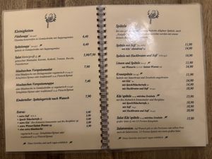 Menu (1/2).  at Zum Spätzle in Hamburg