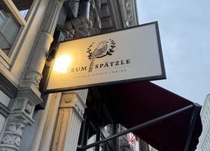 Street sign.  at Zum Spätzle in Hamburg