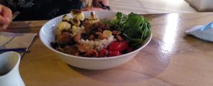 kind of Budha bowl at Wild Beets in Ibiza