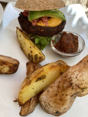 Burger. Meh   at Wild Beets in Ibiza