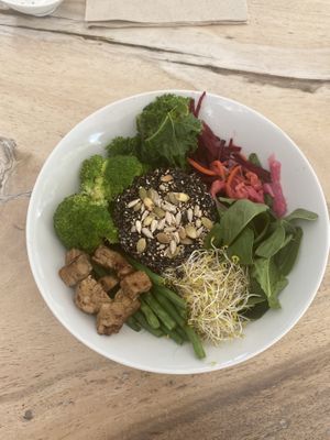 Buddha bowl at Wild Beets in Ibiza