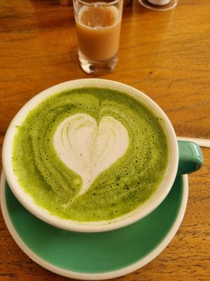 Matcha Latte at Wild Beets in Ibiza
