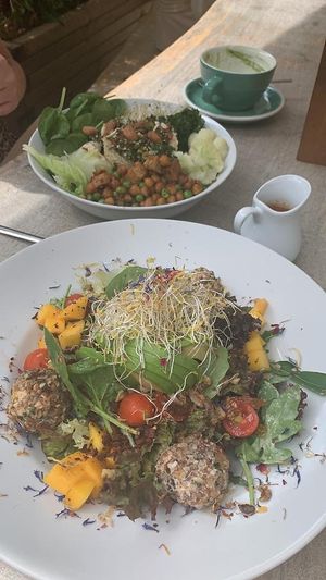 Macadamia cheese salad at Wild Beets in Ibiza