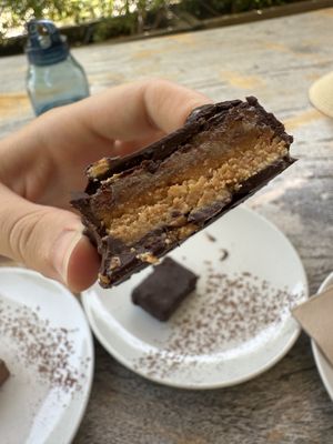 Inside of snickers bar  at Wild Beets in Ibiza