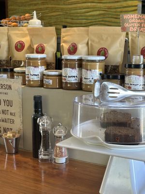 Homemade nut butters  at Wild Beets in Ibiza