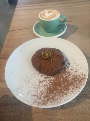 The best brownie I’ve ever tried!   at Wild Beets in Ibiza