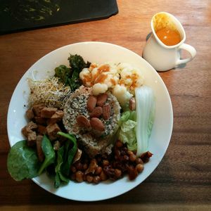 Protein bowl at Wild Beets in Ibiza