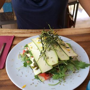 zucchini salad at Wild Beets in Ibiza