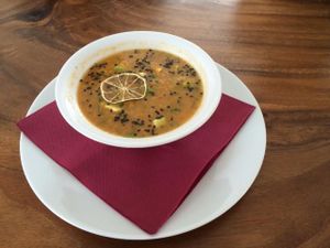 Lime Lentil Soup at Wild Beets in Ibiza