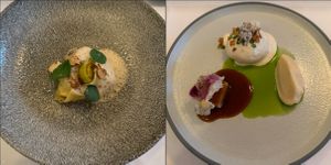 Tortellini and steamed bread at Marktkuche in Zurich