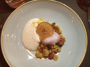 Maluns with apple variations, very tasty at Marktkuche in Zurich