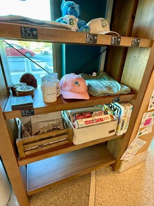 Board Game Shelf at Summit Coffee Brookhaven in Atlanta