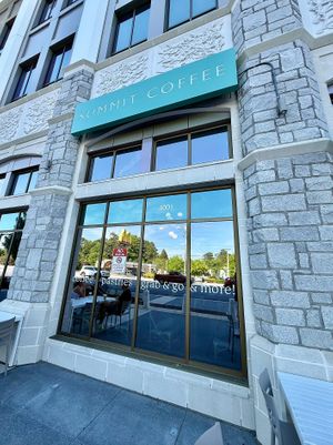Coffee Shop Exterior at Summit Coffee Brookhaven in Atlanta