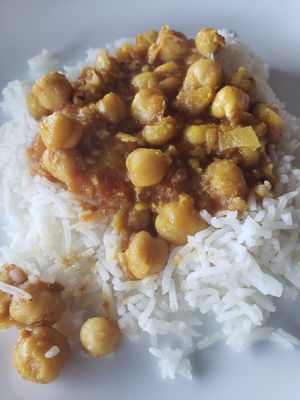 Chana masala at Hot and Cold Cafe in Lynchburg