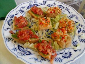 bruschetta at Bio Sound System in Venice