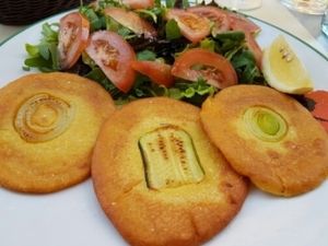 Chickpea frittata  at Bio Sound System in Venice