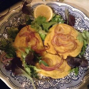 vegan chickbeas omelette  at Bio Sound System in Venice