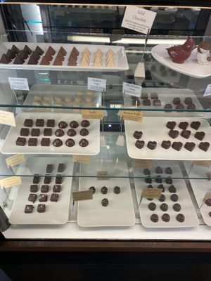 Chocolate offerings   at Pure Lovin' Chocolate in Victoria