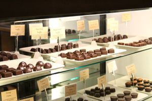 Our Chocolate Case at Pure Lovin' Chocolate in Victoria