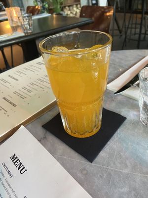 Three cents soda with mandarin and bergamot  at Mr Watson in Amsterdam