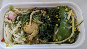 Three salads to take away at Foods For Life in Adelaide