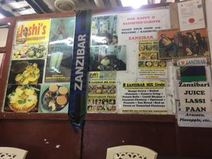 Interior at Joshi's Vegetarian Food Court in Zanzibar