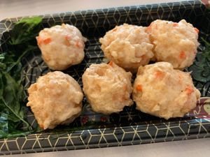 Tako Yako...so delicious  at Kuan-Yin Vegetarian in Brisbane