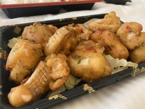 Loved the “calamari”. at Kuan-Yin Vegetarian in Brisbane