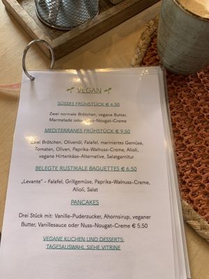 Menü  at Café im Dorf in Gummersbach