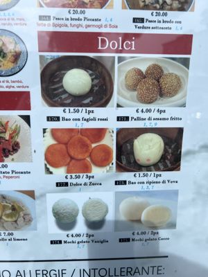 zucchini sweet cakes  at Dimsum 13 in Pescara
