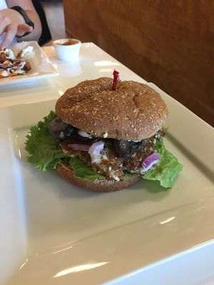 Mushroom Mountain Burger at Baagan in San Ramon