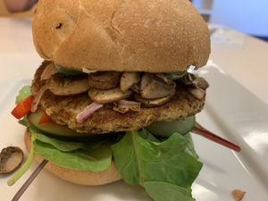 Mushroom burger again  at Baagan in San Ramon