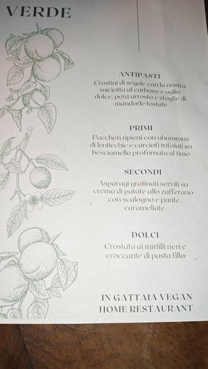  at In Gattaia Vegan Home Restaurant in Genoa