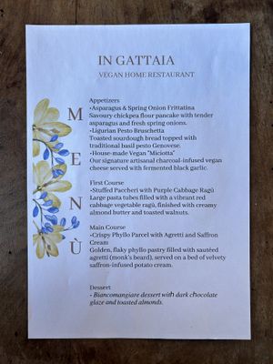  at In Gattaia Vegan Home Restaurant in Genoa