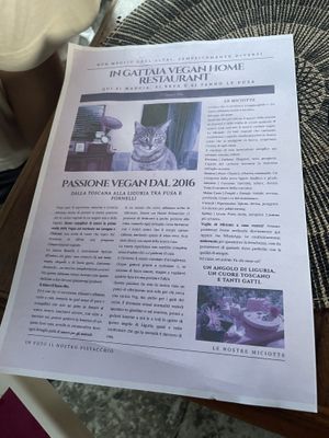   at In Gattaia Vegan Home Restaurant in Genoa